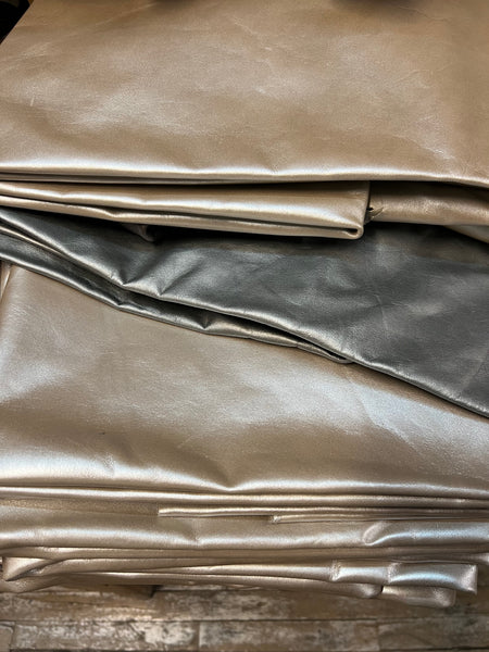 Light Platinum Leather Cowhide Partial order TOWN14