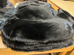 black sheared beaver fur pelts - Bill Worb Furs