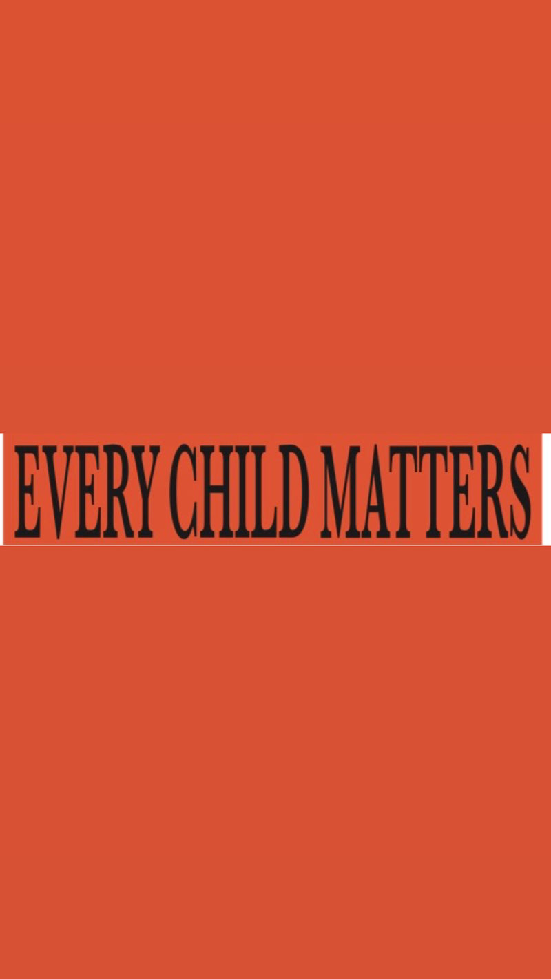 Orange T-shirts "Every Child Matters"