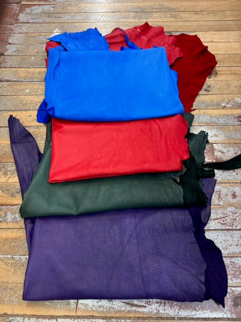 Dyed polished deerskin leather - Bill Worb Furs