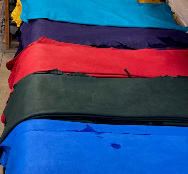 Dyed polished deerskin leather - Bill Worb Furs