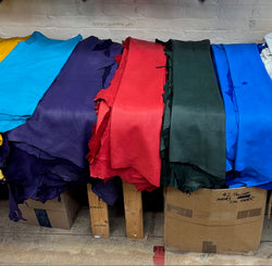 Dyed polished deerskin leather - Bill Worb Furs
