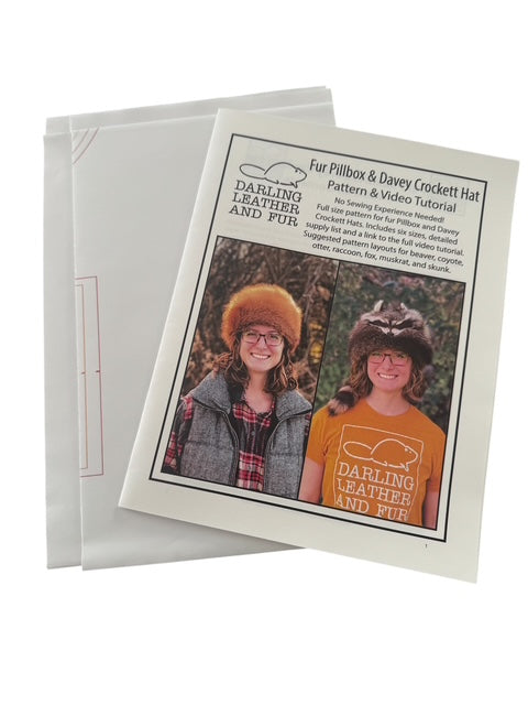 Fur Pillbox & Davey Crockett Hat Pattern & Tutorial