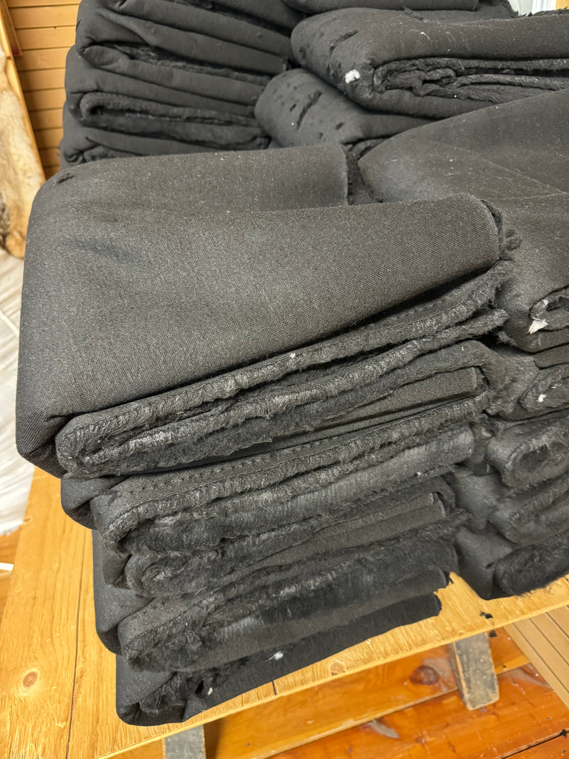 Black pile lining fabric - Bill Worb Furs