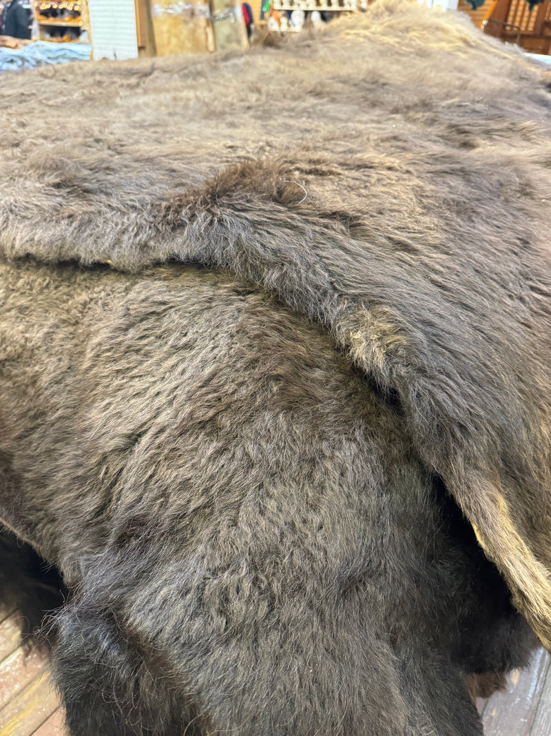 Buffalo robe rug - Bill Worb Furs