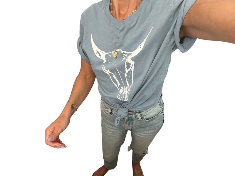 BWF Buffalo Skull Logo Cotton T-shirt