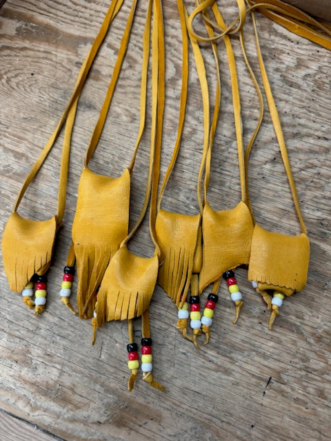 Natural leather medicine bags - Bill Worb Furs