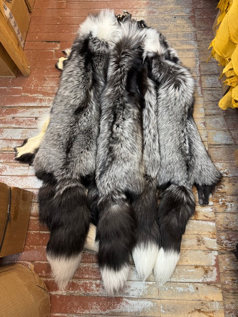 Platinum fox fur pelts - Bill Worb Furs