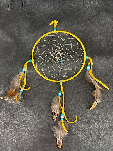 natural deer leather dream catcher - Bill Worb Furs