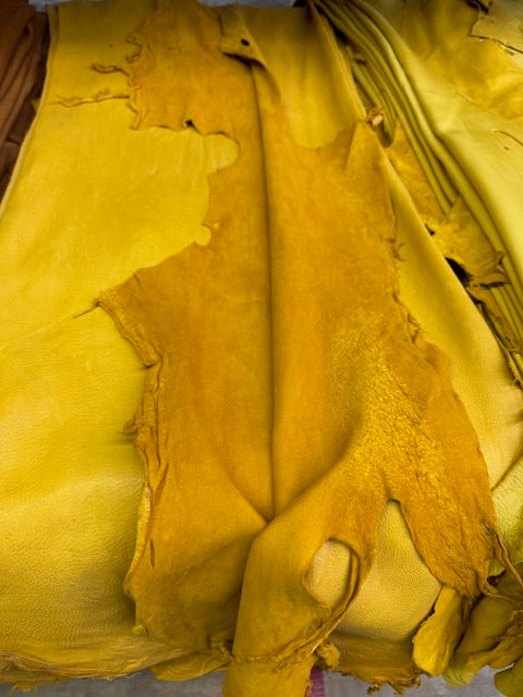 natural deerskin polished leather - Bill Worb Furs