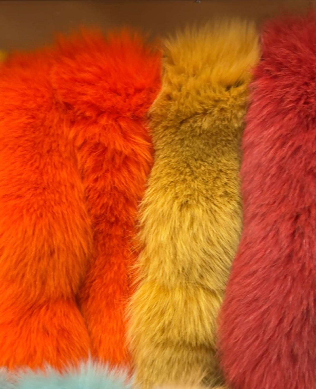 Dyed Blue Fox Fur Skin Stripping – Bill Worb Furs Inc.
