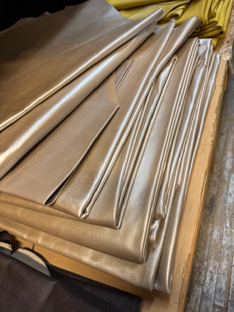 metallic cowhide leather hides excellent quality top rated - Bill Worb Furs