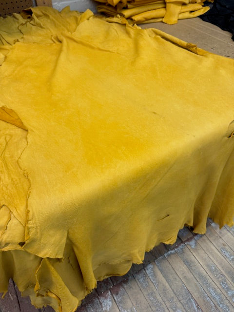 Top quality moose/elk hide polished leather excellent quality top rated - Bill Worb Furs