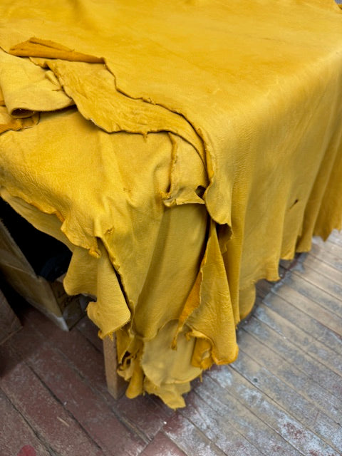 Top quality moose/elk hide polished leather excellent quality top rated - Bill Worb Furs