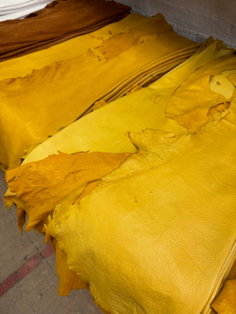 natural deerskin polished leather - Bill Worb Furs