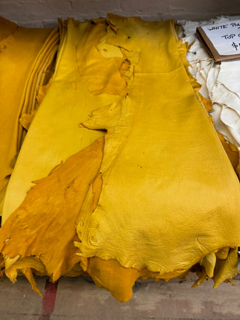 natural deerskin polished leather - Bill Worb Furs