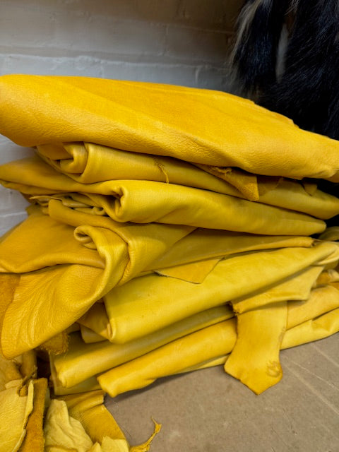 Top quality moose/elk hide polished leather excellent quality top rated - Bill Worb Furs