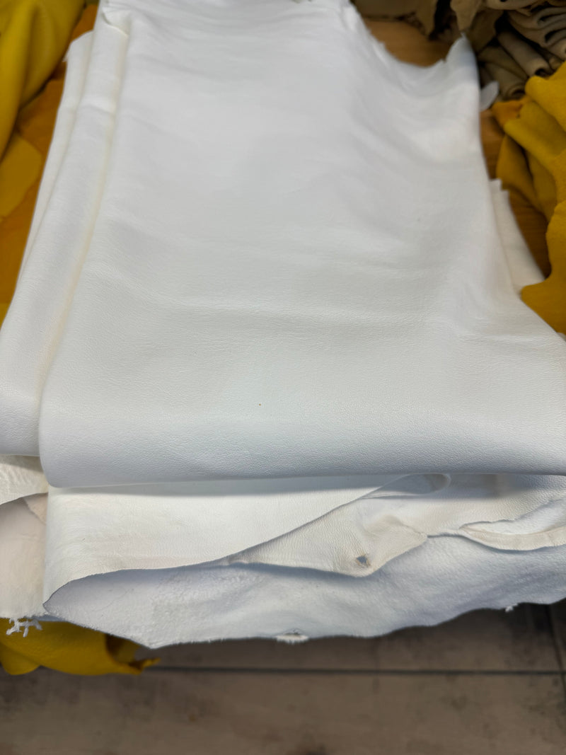 White deer polished hides - Bill Worb Furs