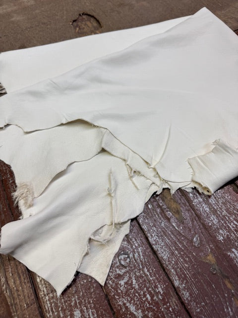 White deer polished hides - Bill Worb Furs