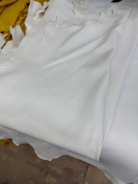 White deer polished hides - Bill Worb Furs