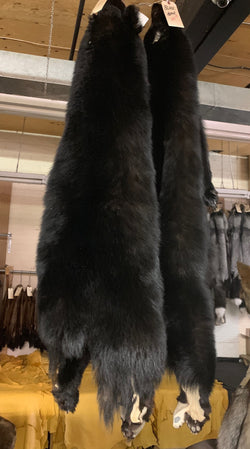 black bear fur pelts real