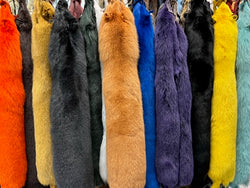 Dyed blue fox fur excellent quality - Bill Worb Furs