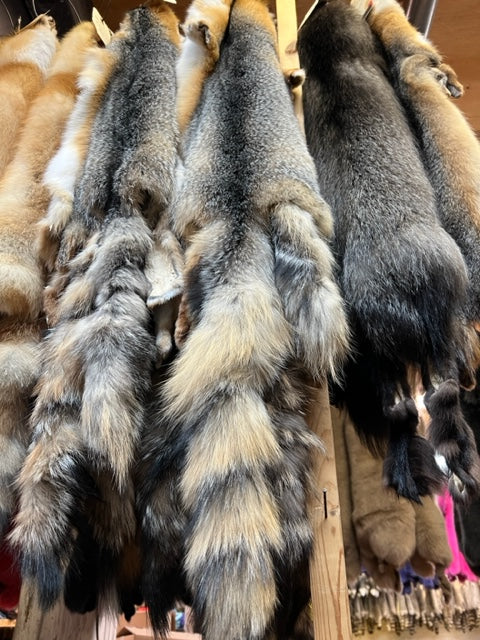 Grey fox fur - Bill Worb Furs