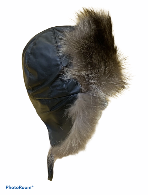 Men's Raccoon Aviator Hat - Bill Worb Furs Inc.
