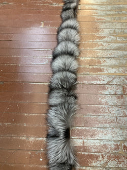 silver fox fur stripping