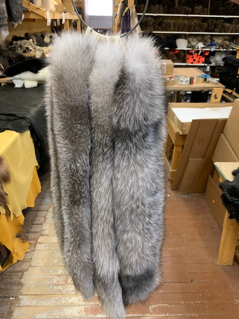 silver fox parka hood ruffs excellent quality top rated - Bill Worb Furs