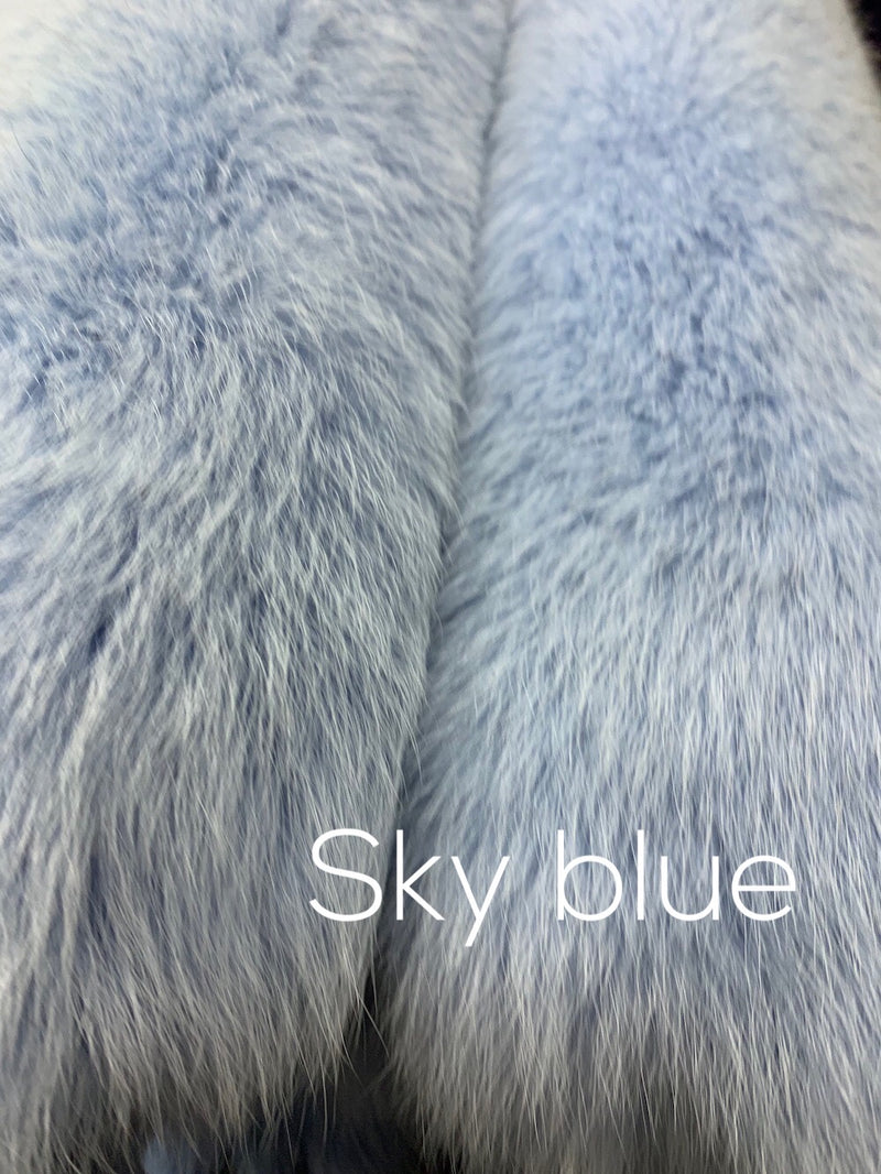 Dyed Blue Fox Fur - Bill Worb Furs Inc.