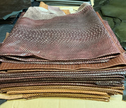 printed lambskin leather hides
