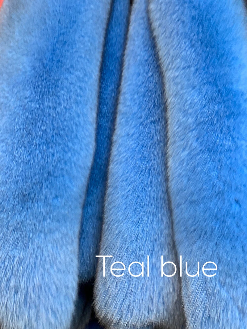 Dyed Blue Fox Fur - Bill Worb Furs Inc.