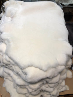 white sheepskin shearling AAA quality - Bill Worb Furs